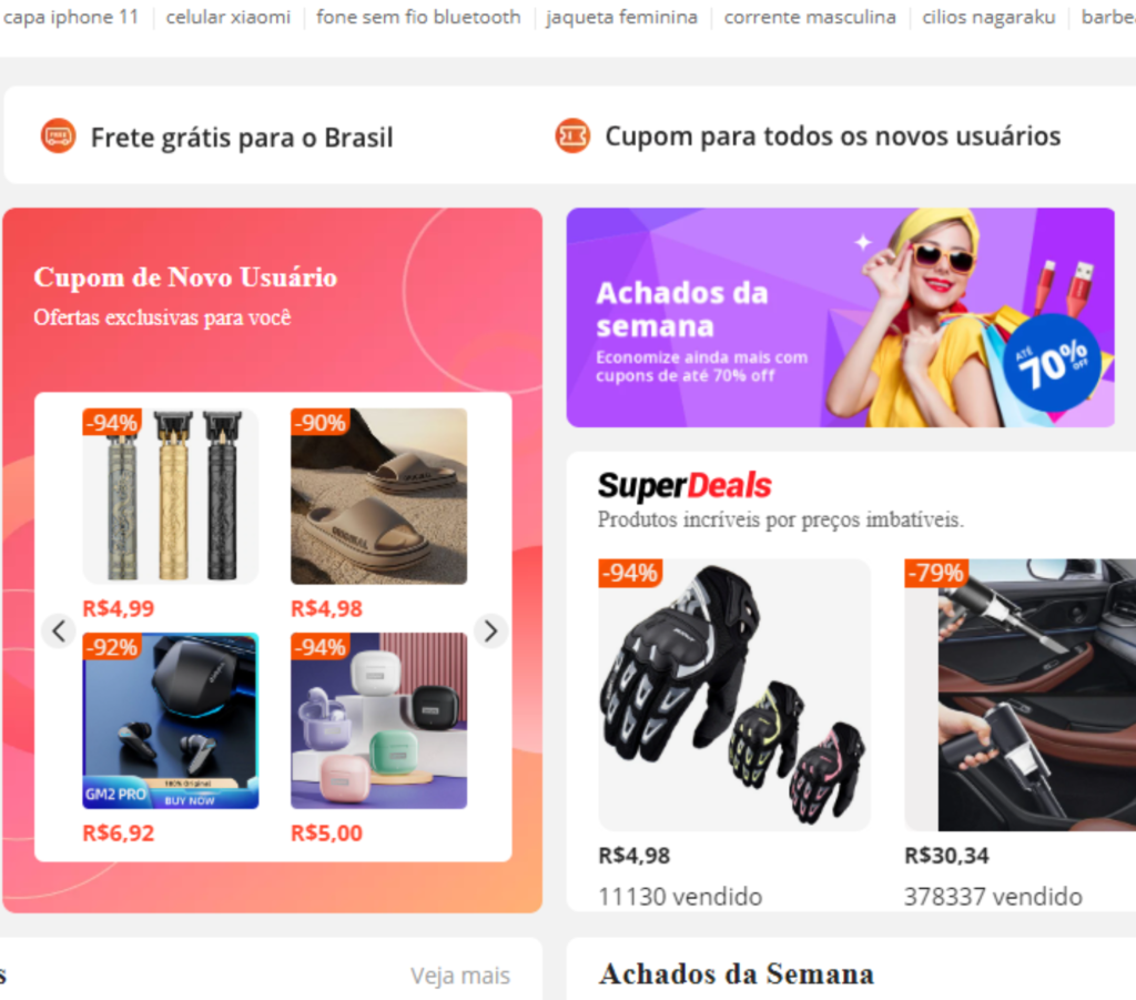 AliExpress Qualidade e Preços Baixos em Todas as Compras