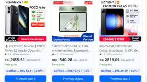 Cupom AliExpress para produtos eletrônicos